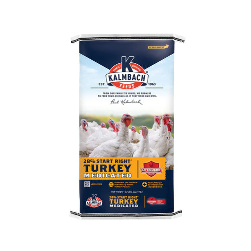 Kalmbach 28% Start Right® Turkey (Medicated) (50 LB)