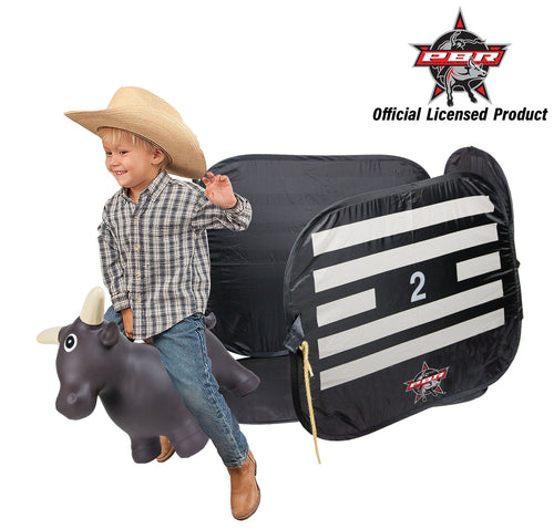 Big Country Toys Lil' Bucker® Bull & PBR® Bucking Chute (Black)