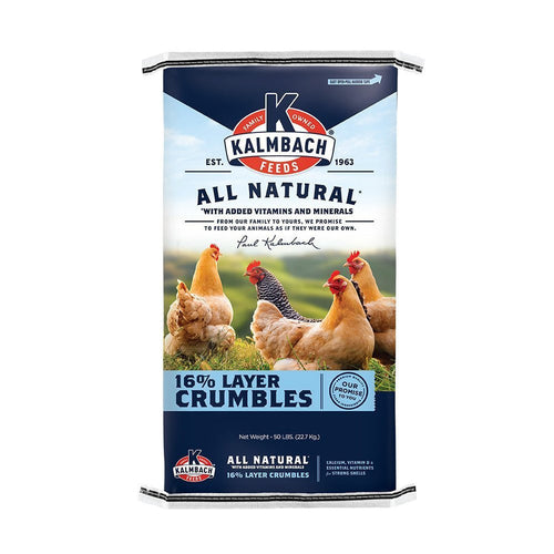 Kalmbach 16% All Natural Layer Chicken Crumble Feed