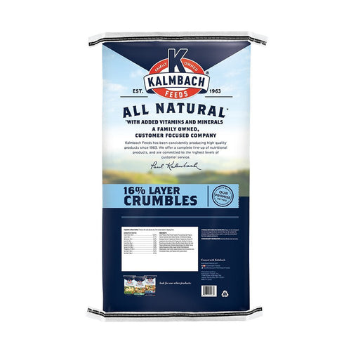 Kalmbach 16% All Natural Layer Chicken Crumble Feed