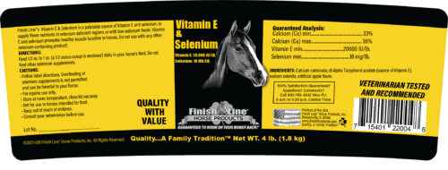 FINISH LINE Vitamin E & Selenium