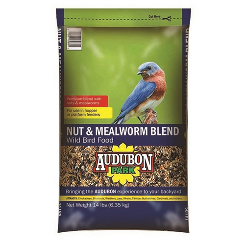 Audubon Park Nut & Mealworm Blend Wild Bird Food (14 lbs)