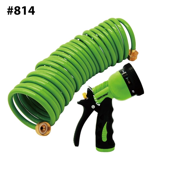 Centurion 25 Ft. Coil Hose With 6-Way Multi-Pattern Nozzle