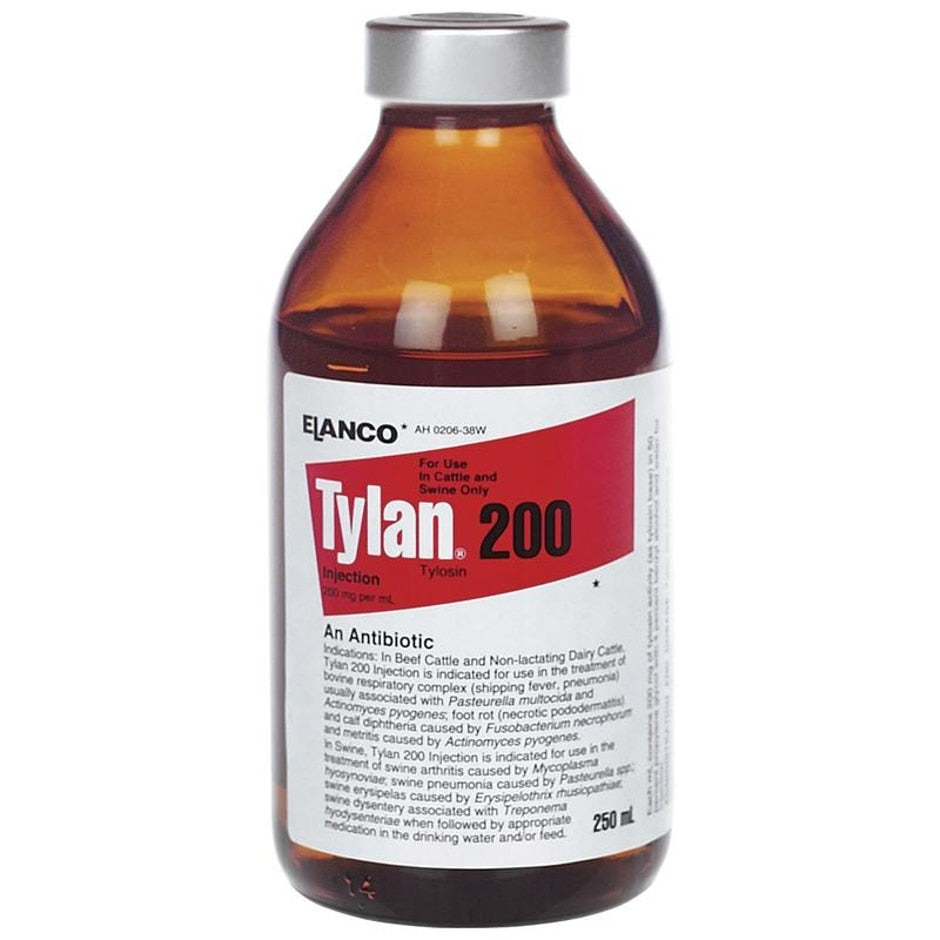Elanco Tylan® 200 Injection(Tylosin) - Burlington, NC - Isley Farm Supply